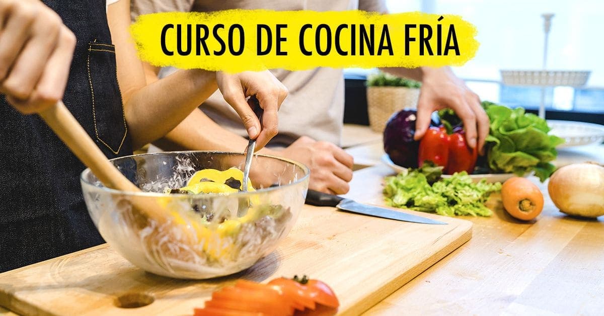 Preparación de plato de cocina fría